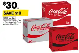 Woolworths Coca-Cola Classic, Diet or Zero Sugar Soft Drink Varieties offer