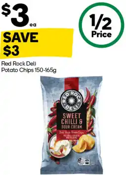 Woolworths Red Rock Deli Potato Chips offer