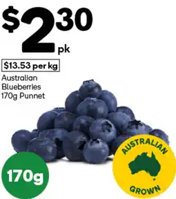 Woolworths Australian Blueberries Punnet offer