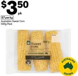 Woolworths Australian Sweet Corn offer