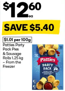 Woolworths Patties Party Pack Pies & Sausage Rolls offer