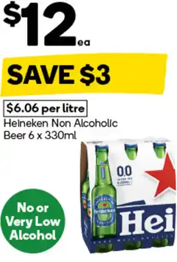Woolworths Heineken Non Alcoholic Beer offer