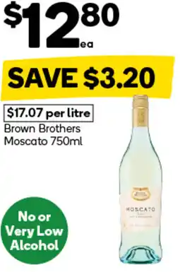 Woolworths Brown Brothers Moscato offer