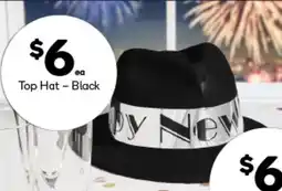 Woolworths Top Hat - Black offer
