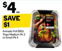 Woolworths Armada Foil BBQ Trays Medium offer