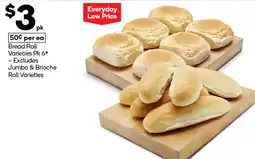 Woolworths Bread Roll Varieties offer