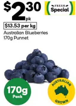 Woolworths Australian Blueberries Punnet offer
