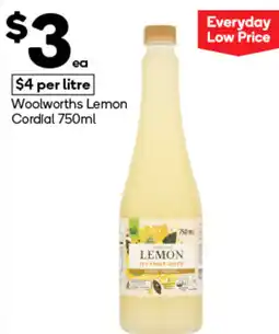 Woolworths Woolworths Lemon Cordial offer