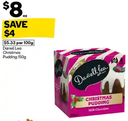 Woolworths Darrell Lea Christmas Pudding offer