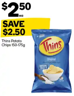 Woolworths Thins Potato Chips offer