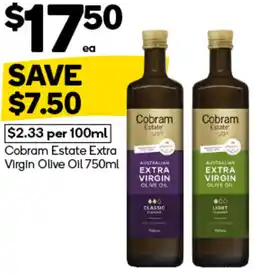 Woolworths Cobram Estate Extra Virgin Olive Oil offer