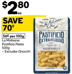 Woolworths La Molisana Pastificio Pasta offer
