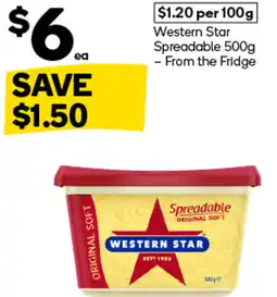 Woolworths Western Star Spreadable- From the Fridge offer