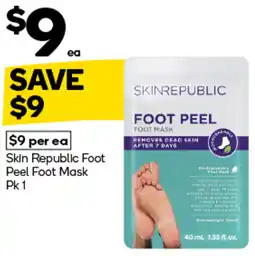 Woolworths Skin Republic Foot Peel Foot Mask offer