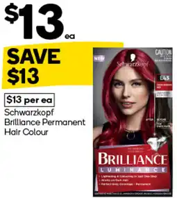 Woolworths Schwarzkopf Brilliance Permanent Hair Colour offer
