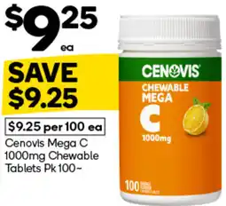 Woolworths Cenovis Mega C Chewable offer