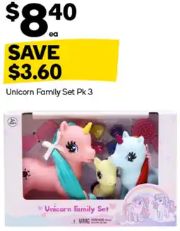Woolworths Unicorn Family Set offer