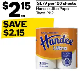 Woolworths Handee Ultra Paper Towel offer