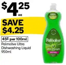 Woolworths Palmolive Ultra Dishwashing Liquid offer