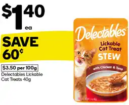 Woolworths Delectables Lickable Cat Treats offer