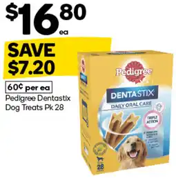 Woolworths Pedigree Dentastix Dog Treats offer