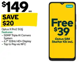 Woolworths Optus X Pro2 5G§ offer