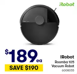 Woolworths IRobot Roomba 105 Vacuum Robot offer