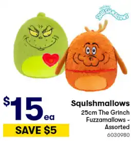 Woolworths Squishmallows The Grinch Fuzzamallows offer