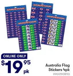 Woolworths Australia Flag Stickers offer