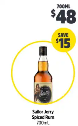 Woolworths Sailor Jerry Spiced Rum offer