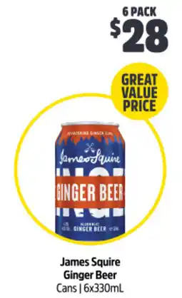 Woolworths James Squire Ginger Beer Cans offer
