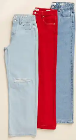 Myer Low Rise Baggy Jean, Light Blue and Blue offer