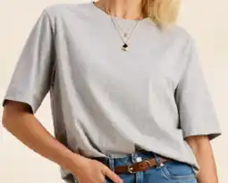 Myer Boxy Oversized Tee, Grey Marle offer