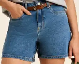 Myer Organic Cotton Blend A-line Denim Short, Blue offer