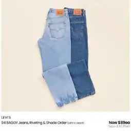 Myer 94 BAGGY Jeans, Riveting & Shade Order offer