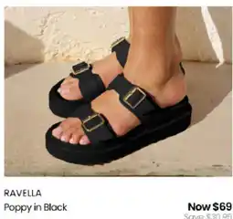 Myer RAVELLA Poppy in Black offer