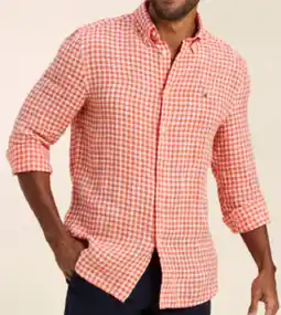 Myer TOMMY HILFIGER Linen Gingham Shirt offer