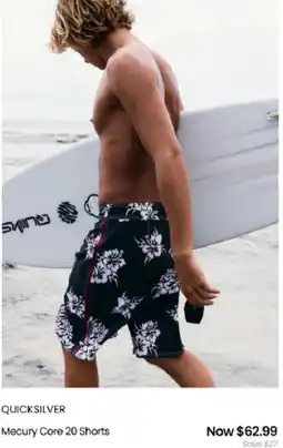 Myer Quicksilver Mecury Core 20 Shorts offer