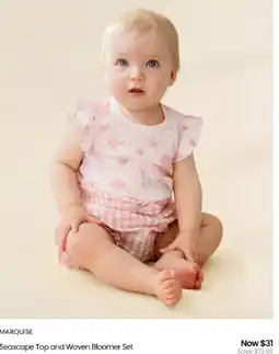 Myer Marquise Seascape Top and Woven Bloomer Set offer