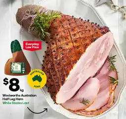 Woolworths Woolworths Australian Half Leg Ham offer