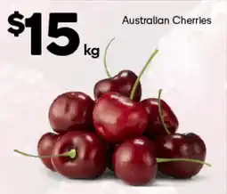 Woolworths Australian Cherries offer