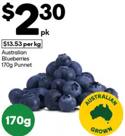 Woolworths Australian Blueberries Punnet offer