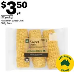 Woolworths Australian Sweet Corn offer