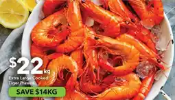 Ritchies Extra Large Cooked Tiger Prawns offer