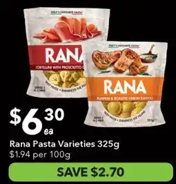 Ritchies Rana Pasta Varieties offer