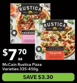 Ritchies McCain Rustica Pizza Varieties offer