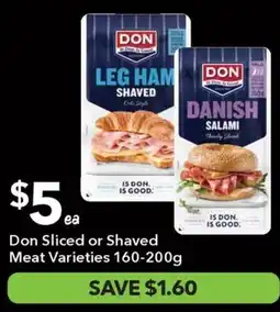 Ritchies Don Sliced or Shaved Meat Varieties offer
