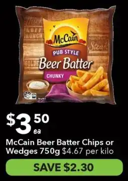Ritchies McCain Beer Batter Chips or Wedges offer