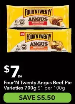 Ritchies Four'N Twenty Angus Beef Pie Varieties offer