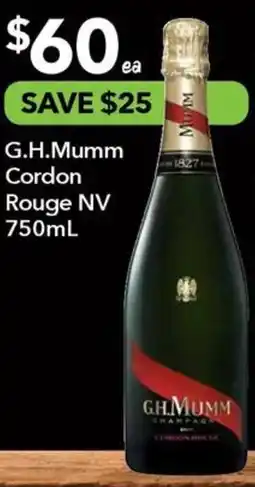 Ritchies G.H.Mumm Cordon Rouge NV offer